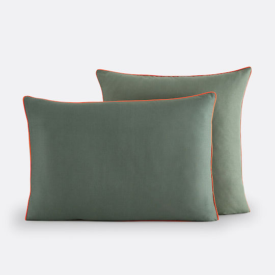 La Redoute Interieurs Green Pillowcase 50x70cm