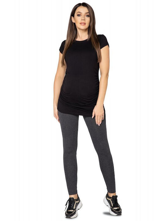Maternity Leggings 1025 Gray Graphite Purpless