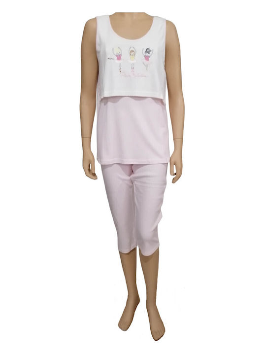 Jeannette Lingerie Σετ Πιτζάμες Εγκυμοσύνης & Θηλασμού Ροζ