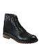 Leder Schwarz Stiefel