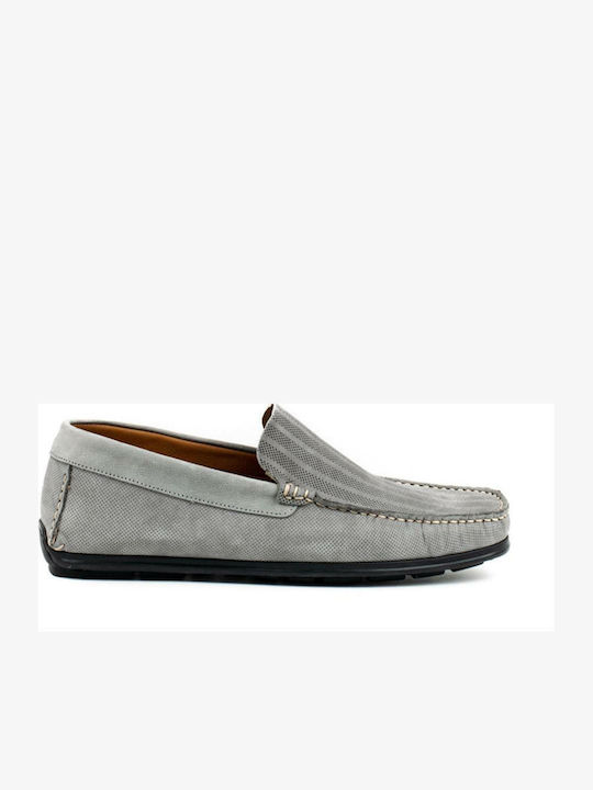 Damiani Men's Suede Loafers Gray