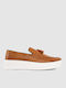Δερμάτινα Ανδρικά Loafers σε Καφέ Χρώμα