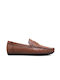 Men's Leather Moccasins Tabac Brown