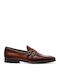 Leder Herren Mokassins in Tabac Braun Farbe