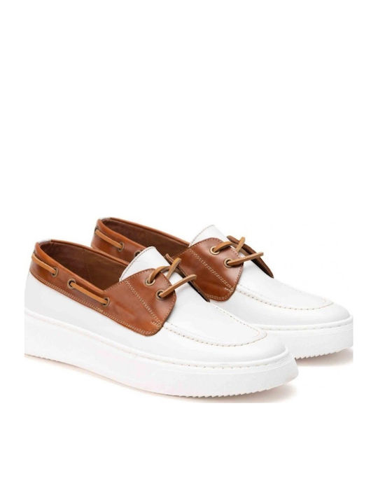 TG Mens Clothing Ανδρικά Μοκασίνια Λευκά TG Mens Clothing Ανδρικά Μοκασίνια Λευκά