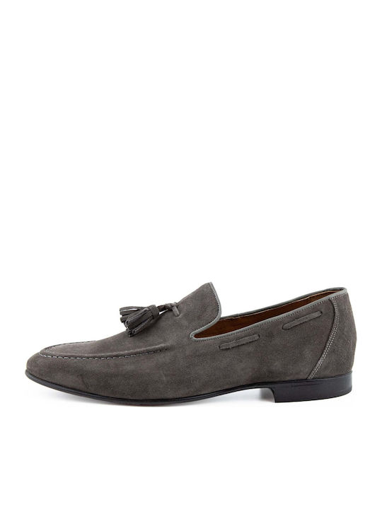 Men's Leather Loafers Gray