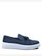 Δερμάτινα Ανδρικά Loafers σε Μπλε Χρώμα