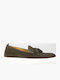 Δερμάτινα Ανδρικά Loafers σε Πράσινο Χρώμα