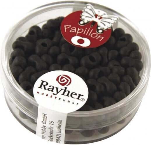 Mărgele Papillon 3.2x6.5mm Negru Soft