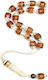 Roloi Komboloi Camel Bone Worry Beads Multicolour 28cm