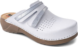 Leon Women's Anatomic Clogs White
