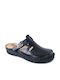 Leon Damen Anatomisch Clogs Schwarz