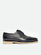 Leder Herren Oxfords Blau
