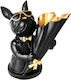Resin Sculpture French Bulldog Flower Arrangement Case 23.5x16x22cm Kj240h Black