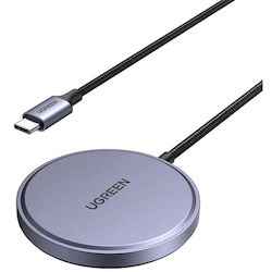 Ugreen Wireless Charger (Qi Pad) 15W Gray (W703)