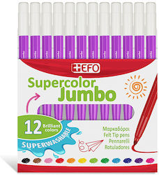 +Efo Supercolor Violet Markere de Desen Set 12buc