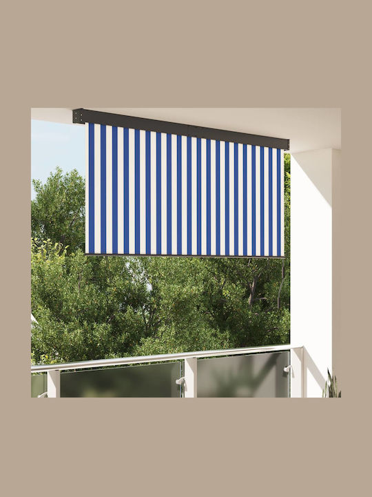 vidaXL Seitenrolloschatten Terrasse Blau 2.2x2.5m