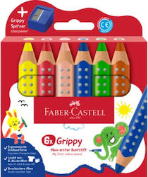 Faber-castell Colour Pencil Grippy 6 Pcs Sharpener 110635 Toys
