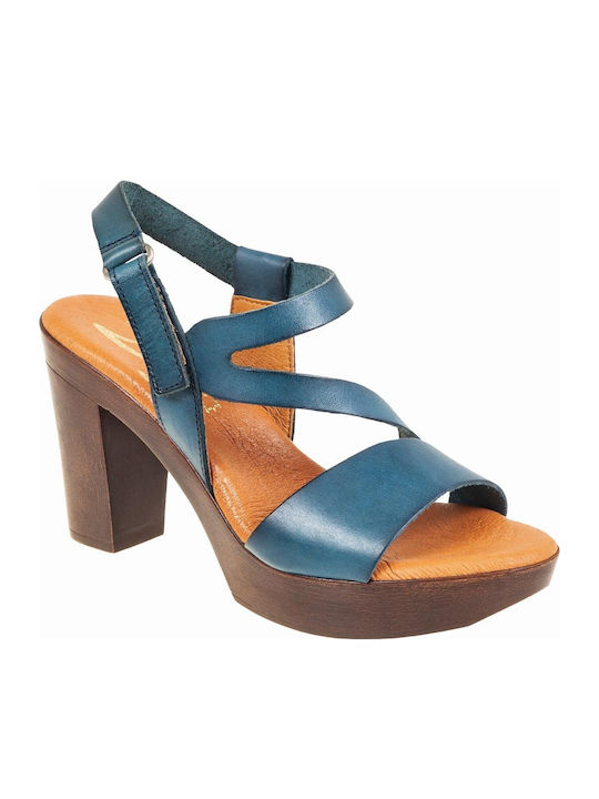 Marila Footwear Leather Sandals Blue