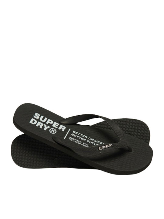 Superdry Ανδρικά Flip Flops Μαύρα