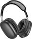 Borofone BO22 Plus Elegant Ασύρματα Bluetooth On Ear Ακουστικά dark grey