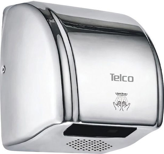 Telco Hand Dryer Stainless 80dB with Sensor in Silver Colour 2.3kW L110011