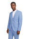 Men's Winter Suit Jacket Slim Fit Sky Blue