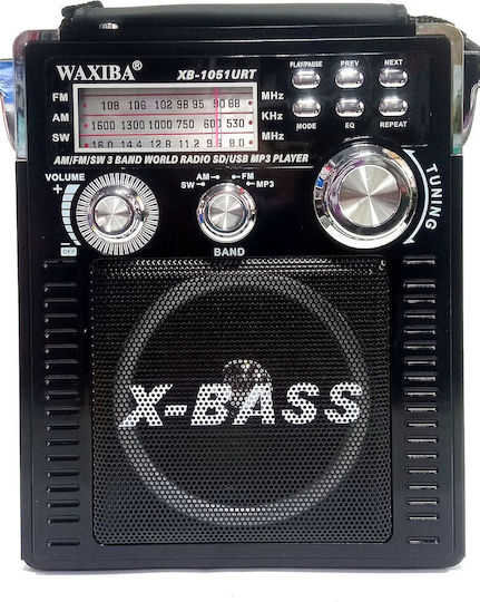 Waxiba BFT-76M-NHQ Επιτραπέζιο Ραδιόφωνο Μαύρο