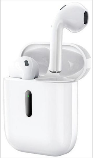 Proda PD-BT220 Earbud Bluetooth Handsfree Ακουστικά Λευκά