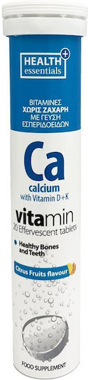 Health Essentials Vitamin Calcium 20 Sprudeltabletten