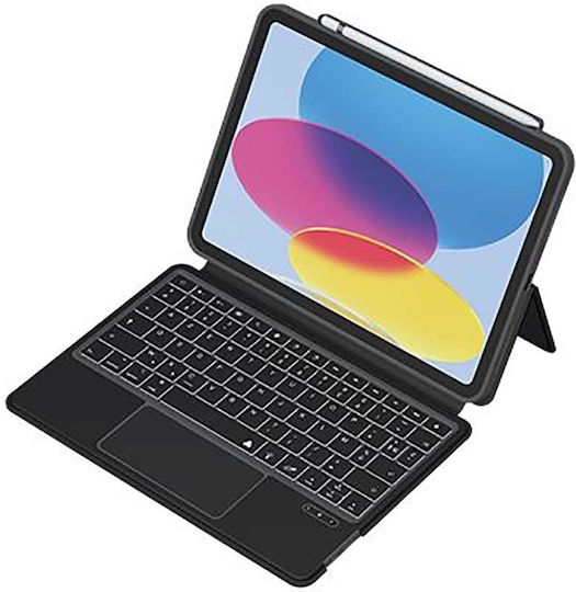Mw Case Ipad 10.9” Folio Quick Note Qwerty Us Keyboard Bluetooth 3.0 Black