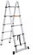 Kevard Telescopic Ladder Aluminum 16 of Steps with Maximum Height 5m