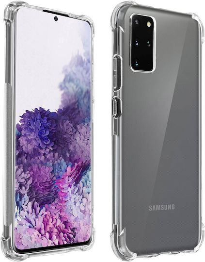 Schützende Handyhülle Galaxy S20+ Flexibel Stoßfest Verstärkte Ecken Transparent