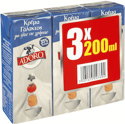 Adoro Milk Cream 35% Fat 200ml 3pcs