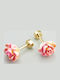 Hypoallergenic Gold Plated Kids Earrings Studs from Steel