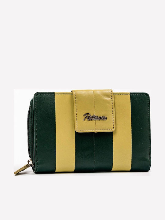 Large Leather Women's Wallet with RFID Green