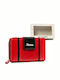 Large Leather Women's Wallet with RFID Red