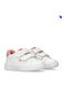 Kids Sneakers with Scratch White
