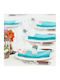 Kotonia Home Tablecloth Cotton Set 10pcs Turquoise 40x40cm