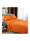 Kotonia Home Bettlaken Super-Doppel 220x240cm. Orange