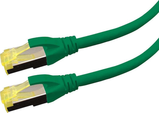 Logon S/FTP Cat.6a (Gigabit) Καλώδιο Δικτύου Ethernet 5m Πράσινο