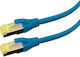 Logon S/FTP Cat.6a (Gigabit) Καλώδιο Δικτύου Ethernet 5m Μπλε