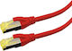 Logon S/FTP Cat.6a Cablu de rețea Ethernet 3m Roșu 1buc