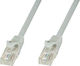 Techly U/UTP Cat.6 (Gigabit) Καλώδιο Δικτύου Ethernet 0.25m Γκρι