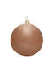 Βελουδινη Hängendes Kugel Ornament Ornament Beige 25cm