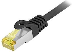 Equip S/FTP Cat.6a Καλώδιο Ethernet 10m Μαύρο