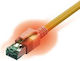Sacon S/FTP Cat.6a Ethernet Network Cable 10m Yellow 1pcs