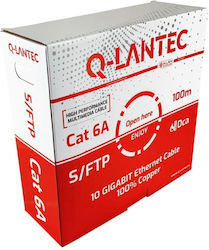 A-LAN S/FTP Cat.6a Καλώδιο Ethernet 100m Γκρι