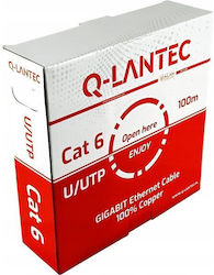 Q-Lantec U/UTP Cat.6 Netzwerkkabel Ethernet 55m Graues