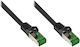 Alcasa S/FTP Kat.6a Gigabit Netzwerkkabel Ethernet 30m Schwarzes